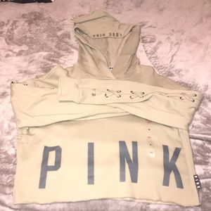 PINK crop top sweatshirt